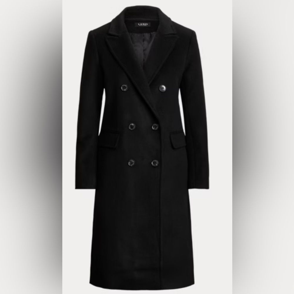 Lauren Ralph Lauren Double-Breasted Wool-Blend Coat